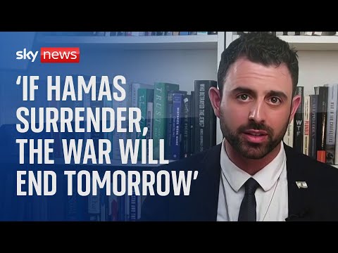 'If Hamas surrender the war will end tomorrow': Israeli government spokesperson Eylon Levy