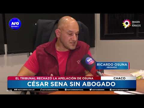 CÉSAR SENA SIN ABOGADO - NOTICIERO 9