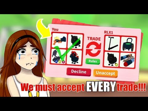 I Accepted all Trades in Adopt Me with my friend for 24 hours Roblox
