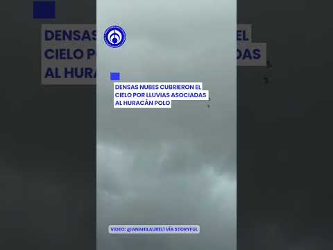 Así se veía el cielo antes de la llegada del huracán Polo