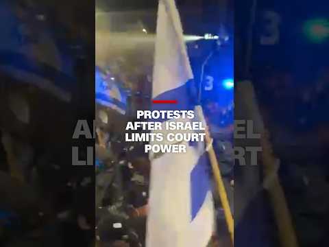 Protests after Israel limits court power