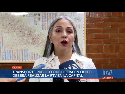 El transporte público que opera en Quito deberá realizar la revisión vehicular en la capital