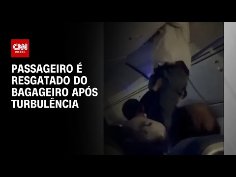 Passageiro é resgatado do bagageiro após turbulência | BASTIDORES CNN