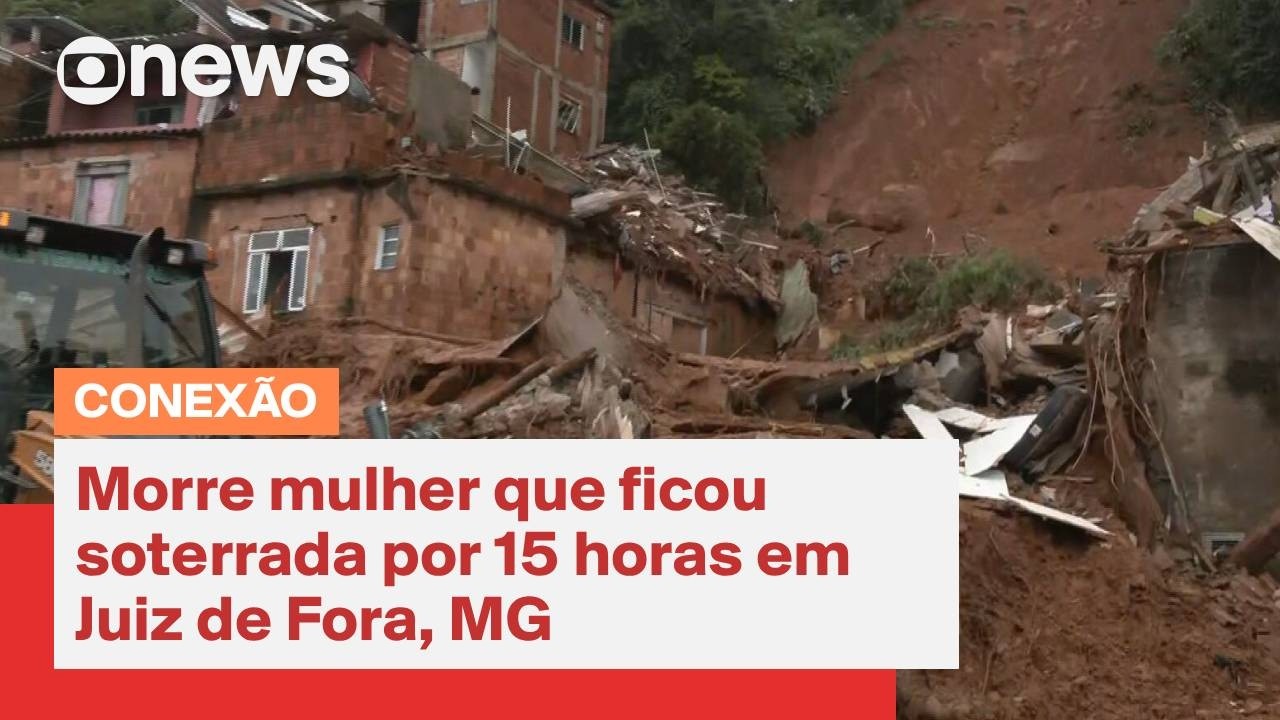 Morre mulher que ficou soterrada por 15 horas em Juiz de Fora, MG