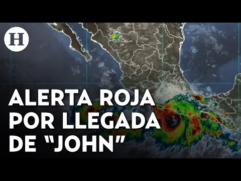 Oaxaca y Guerrero en alerta roja: Huracán Jhon impactará tierra en México en las próximas horas