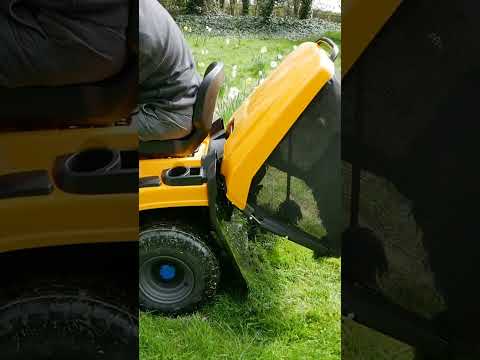 Zero emission, 100% electric garden ride-on tractor mower from Stiga