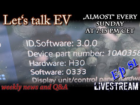 (live) Let's talk EV - 3.0 OTA VW starts this week - For me too?