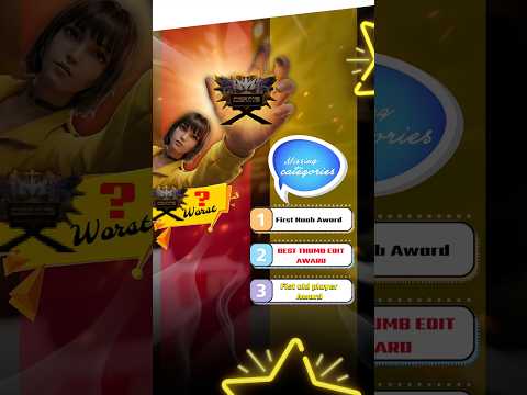 The booyah most worst categories Award 2026? || New categories award in freefire #booyah #shorts