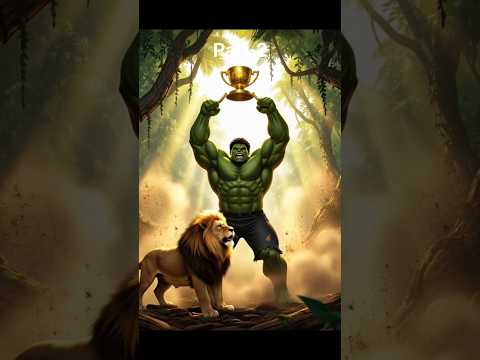 Bodybuilder Lion vs Bodybuilder Hulk – Ultimate Fight for the Trophy 🏆
