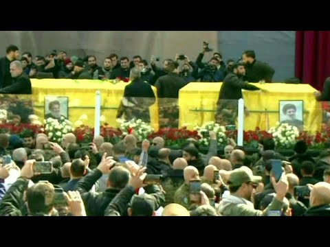 Coffin of slain Hezbollah leader Hassan Nasrallah arrives for funeral | AFP