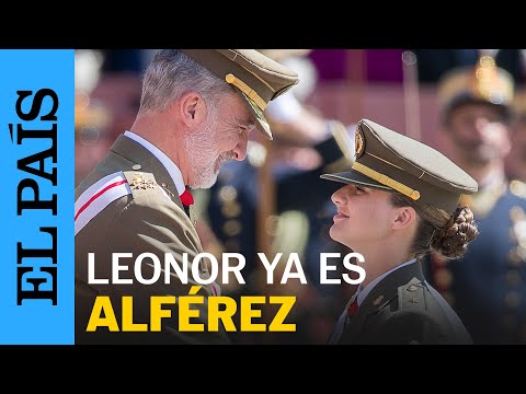 La PRINCESA LEONOR recibe la Gran Cruz del Mérito Militar de manos del REY FELIPE VI | EL PAÍS