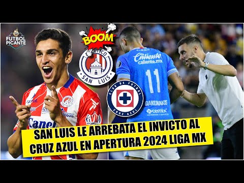 CRUZ AZUL PERDIÓ INVICTO y arriesgó liderato en LIGA MX tras caer ante SAN LUIS | Futbol Picante