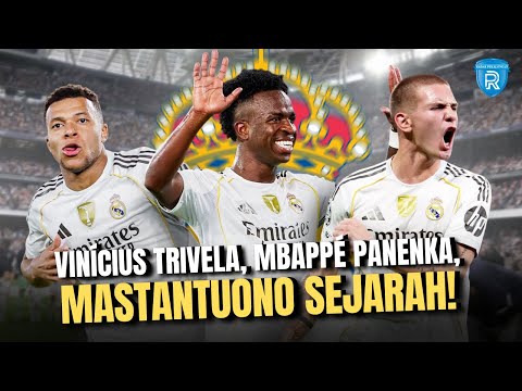 Real Madrid Hancurkan Levante 4-1: Trivela Vinícius, Debut Bersejarah Mastantuono, dan Brace Mbappé!