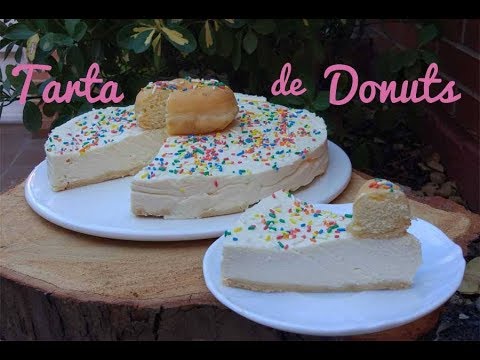 TARTA DE DONUTS SIN HORNO