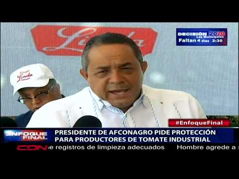 Presidente de Afconagro pide protección para productores de tomate industrial