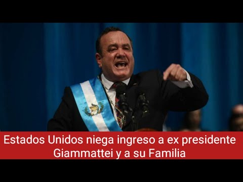Ex presidente Alejandro Giammattei su familia son vetados por Estados Unidos por presunta corrupción