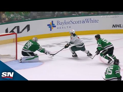 Wilds Brock Faber dances around Stars for OT winner