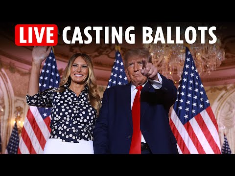 LIVE: Donald Trump and Melania cast their vote in Palm Beach