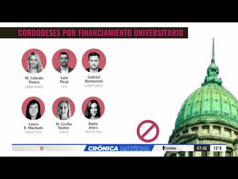 CÓMO VOTARON LOS DIPUTADOS CORDOBESES POR EL VETO DE MILEI CONTRA LAS UNIVERSIDADES