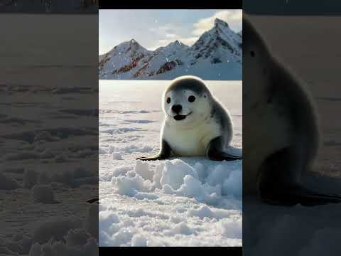 Baby Seals vs Snow! 🦭❄️ | Cutest Winter Moment Ever
