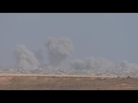 Thick smoke billows into the skyline over Gaza | AFP