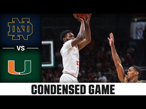 Notre Dame vs. Miami Condensed Game | 2023-24 ACC Men’s Basketball