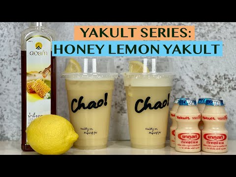 YAKULT SERIES: HOW TO MAKE HONEY LEMON YAKULT SMOOTHIE