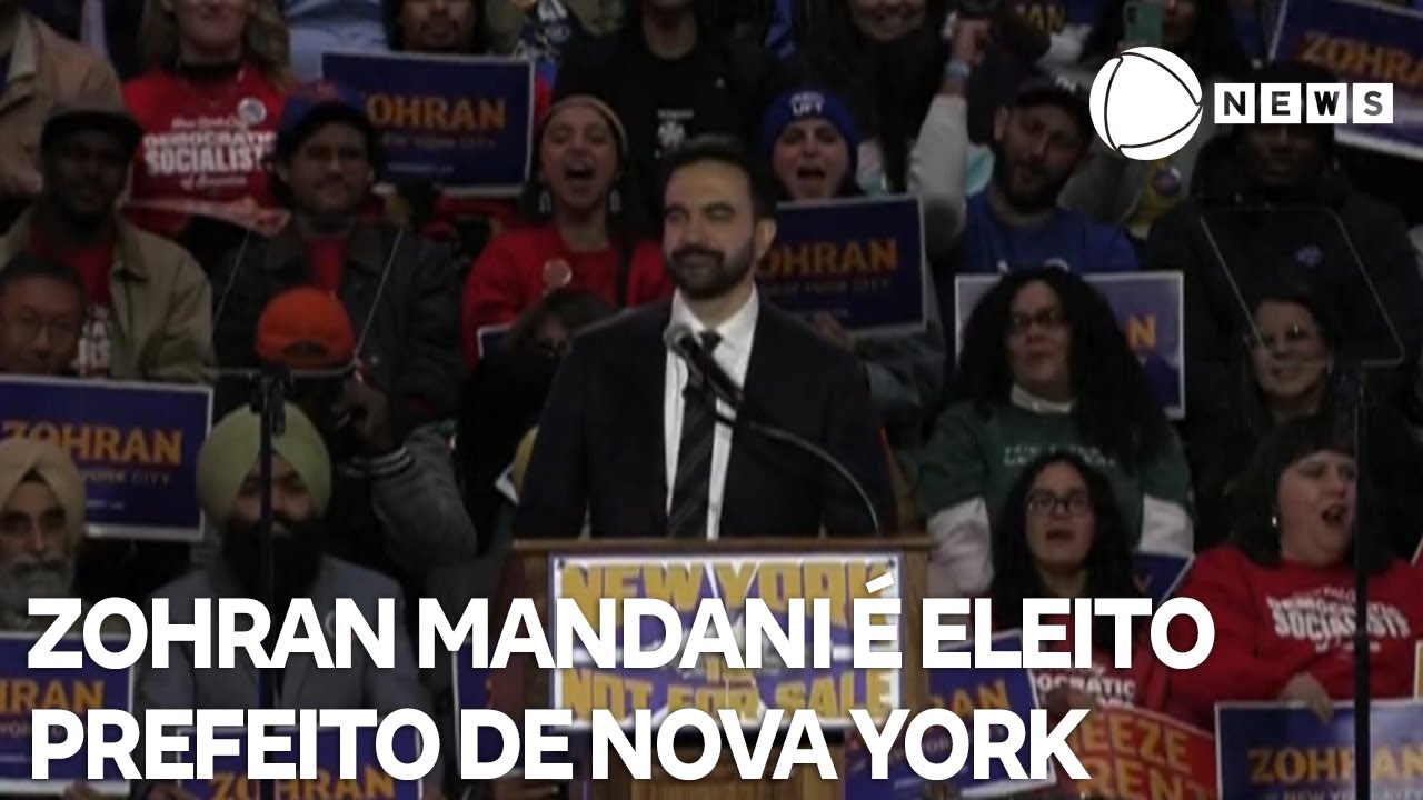 Zohran Mandani é eleito prefeito de Nova York TV Online Zohran Mandani é eleito prefeito de Nova York