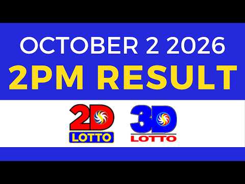 Lotto Result October 2 2026 <strong>2PM</strong> | Swertres EZ2 PCSO