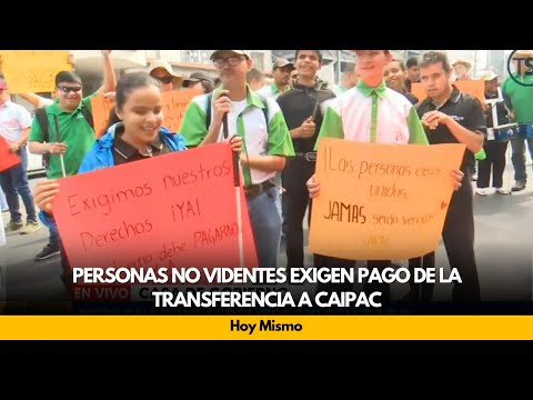 Personas no videntes exigen pago de la transferencia a CAIPAC