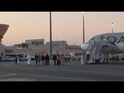 Prisoners sought by the US in a swap with Iran have been freed and arrive in Qatar