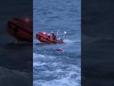 Lifeboat saves child from rough seas in Ireland