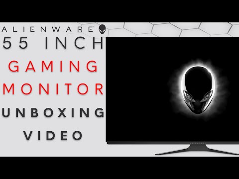 Alienware 55 Inch OLED Monitor Unboxing and Setup - Community First Look