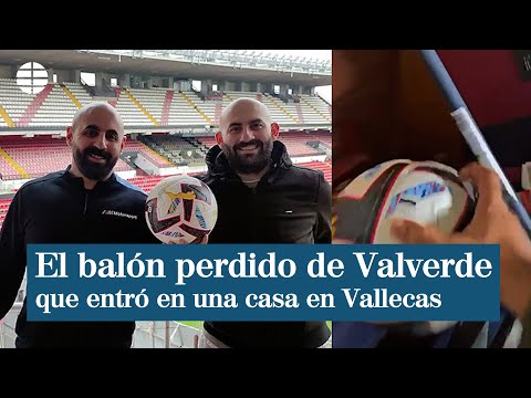 El emocionante momento en el que el balón perdido de Valverde irrumpe en una casa vallecana