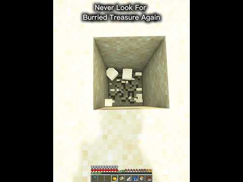 Never Look For Burried Treasure Again 🥲 #minecraft #shorts