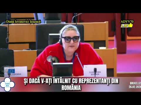 DIANA ȘOȘOACĂ 👉 LA COMISIA I.T.R.E. ÎN PARLAMENTUL EUROPEAN ❗