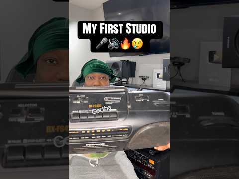 This brung me back 🥲 #throwback #panasonic #studio #fyp #boombox #homestudio
