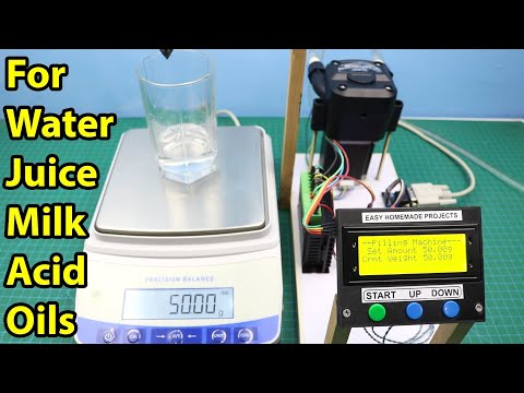 DIY RS232 Scale based Universal Liquid Filling machine || 99.99% Accurate