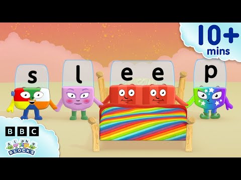 Bedtime Themed Words 🌙 - Learn to Spell | Learn to Read and Spell for Kids | Alphablocks