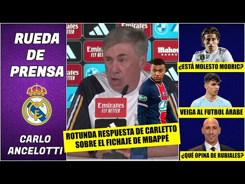 ¿MBAPPÉ? Ancelotti CIERRA LA PUERTA a un refuerzo en el Real Madrid | Rueda de Prensa