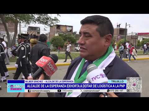 Trujillo: alcalde de La Esperanza exhorta a dotar de logística a la PNP
