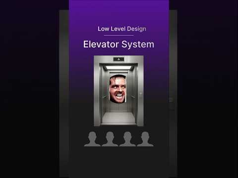 Elevator System - Low Level Design #technicalinterview #programming #lowleveldesign