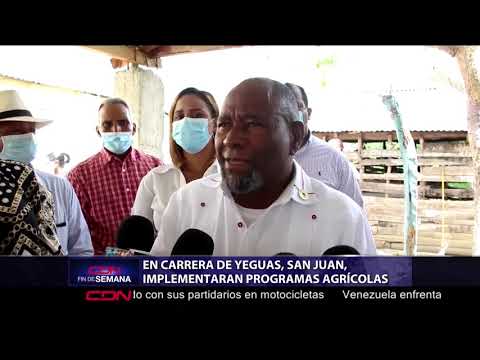 Implementarán programas agrícolas en Carrera de Yeguas, San Juan