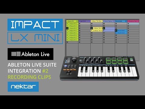 2.Recording Clips in Ableton Live Suite - LX Mini DAW integration