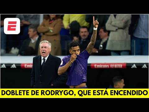 DOBLETE DE RODRYGO para el 2-0 del REAL MADRID vs ATHLETIC CLUB en el Santiago Bernabéu | La Liga