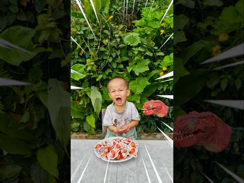 cute baby and dinosaur! p73 🦖🤣👶
