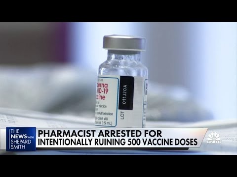 Pharmacist arrested for intentionally ruining 500 vaccine doses