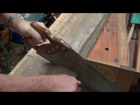 Sloped Shooting Board for Oblique Planning made using Basic Hand Tools Pt.1 of 3
