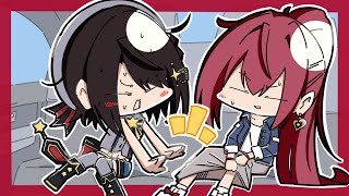 タクシーに乗ったスバルが育ちの良いお嬢様すぎてびっくりする船長【ホロライブ切り抜き漫画】【宝鐘マリン/大空スバル】【手描き】