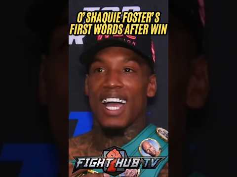 O’Shaquie FIRST WORDS <strong>after</strong> dominating Navarrete!